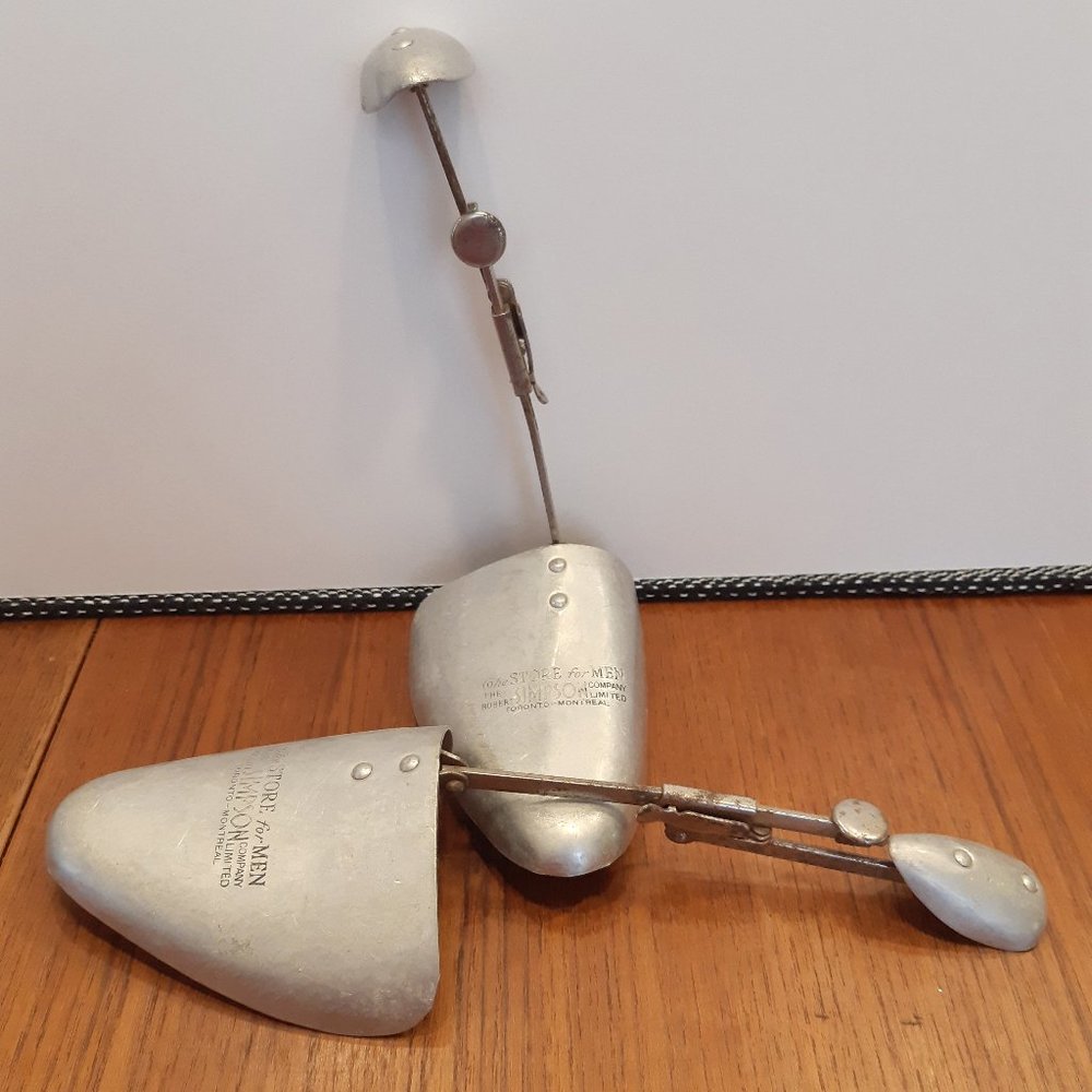 Vintage Metal/Aluminum Shoe Lasts - Shoe Tree - Shoe Protectors - By Simpsons